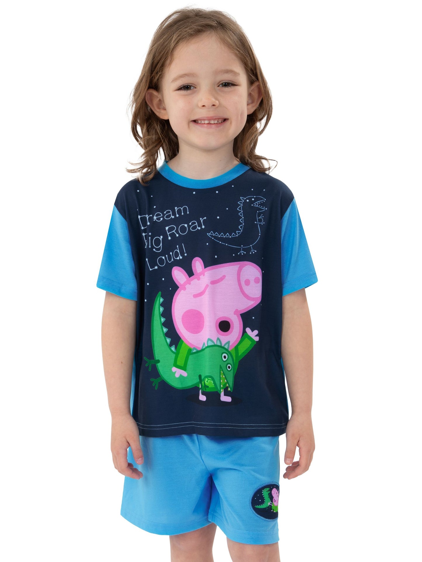 Dsiney Kidz - Character Blue George Pig Short Sleeve Pyjamas image 6