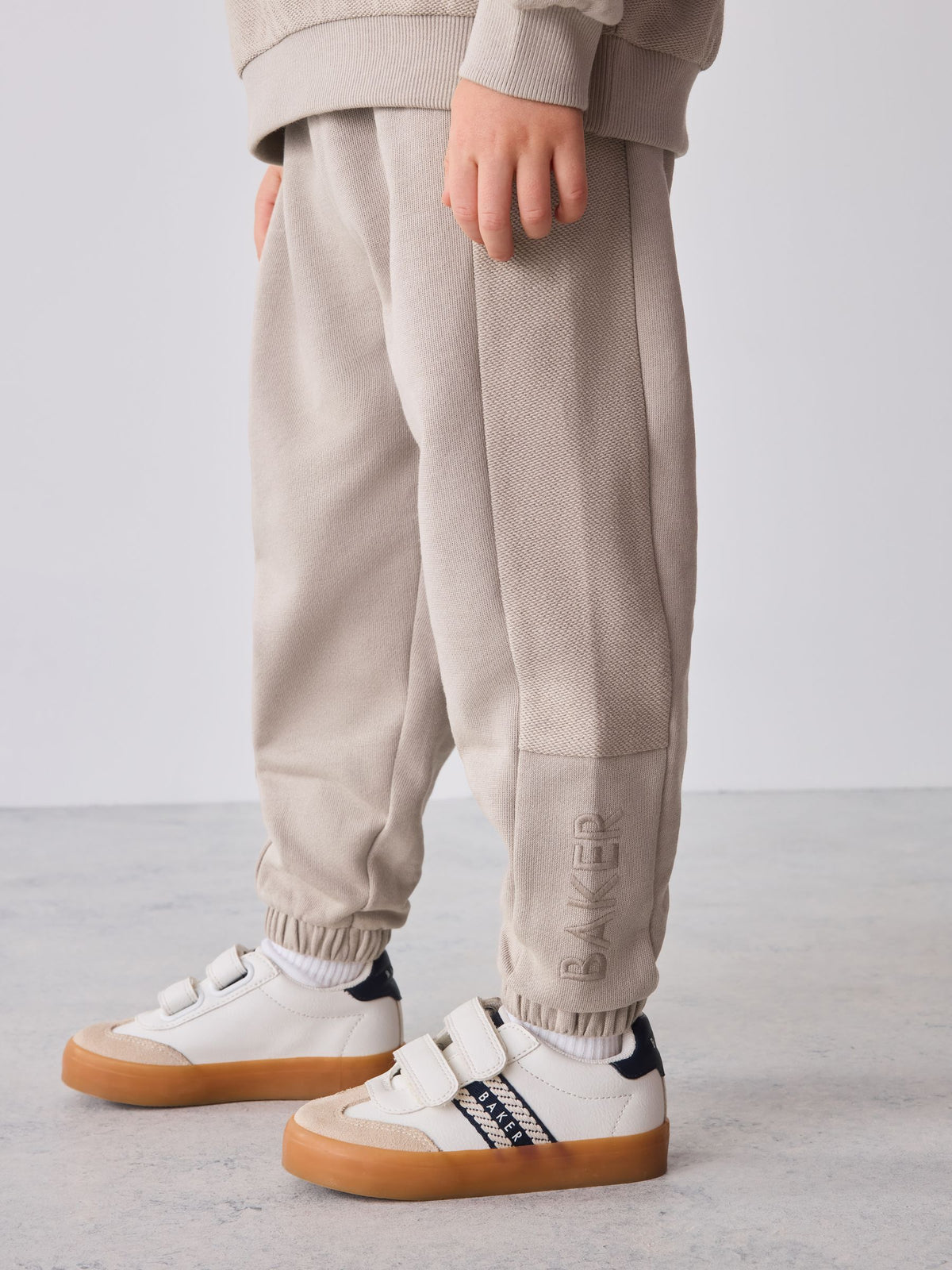 Dsiney Kidz - Baker by Ted Baker Stone Textured Sweatshirt and Joggers Set image 6
