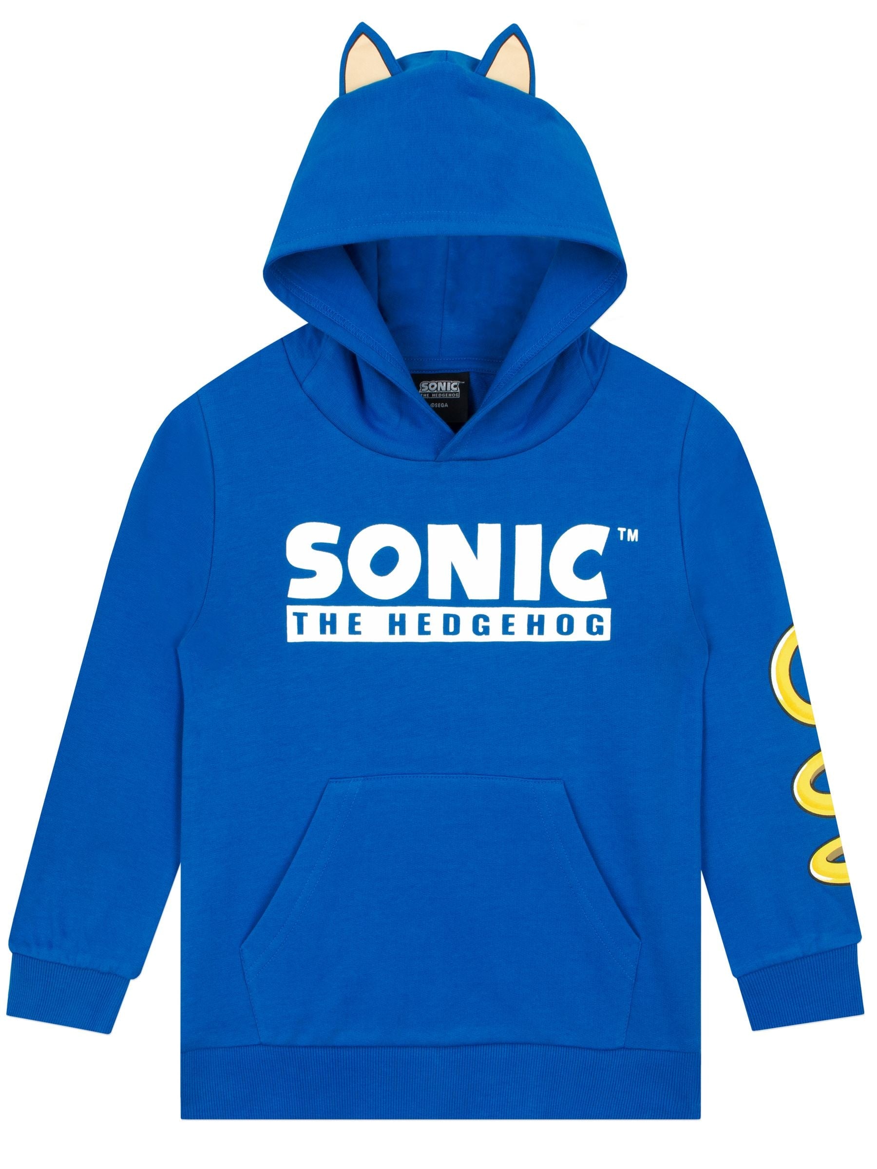 Dsiney Kidz - Character Blue Sonic The Hedgehog Hoodie With 3D Features image 1