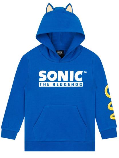 Dsiney Kidz - Character Blue Sonic The Hedgehog Hoodie With 3D Features image 1