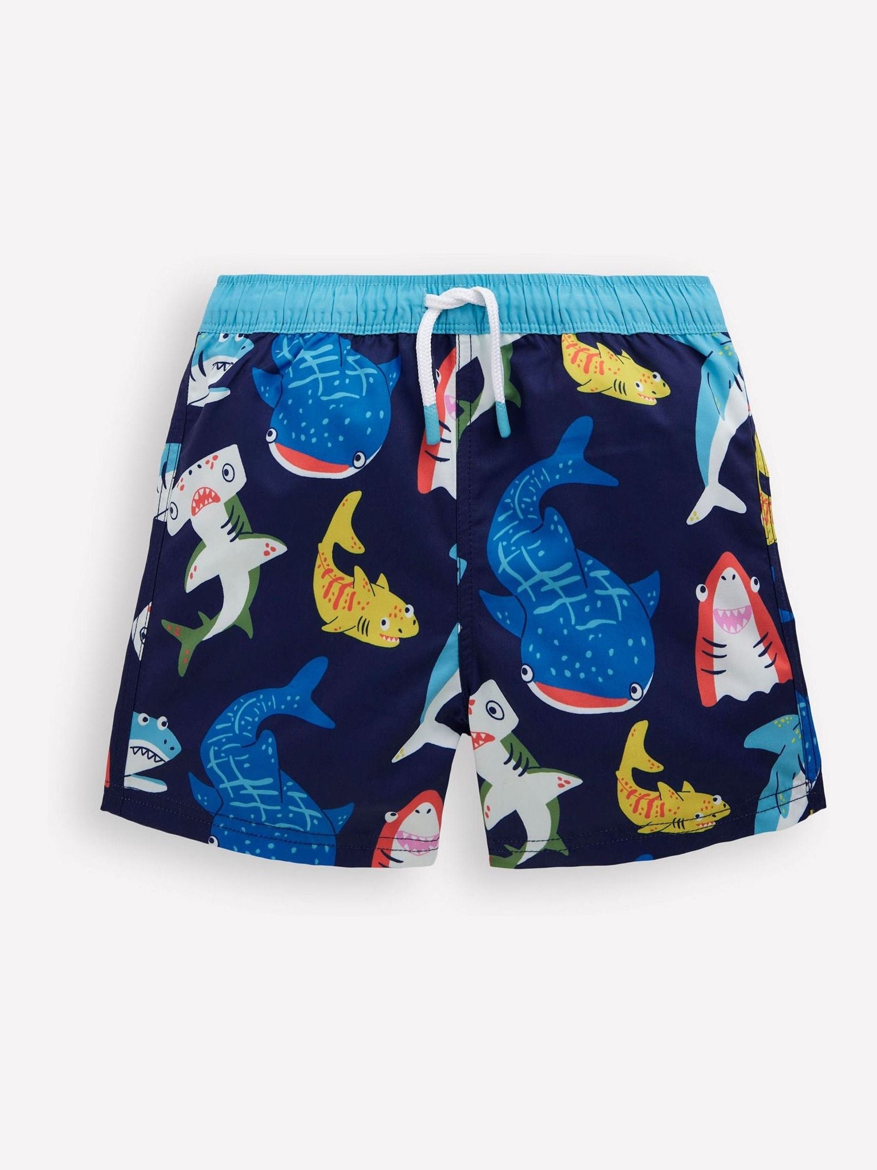 Boden Blue Swim Shorts image 3