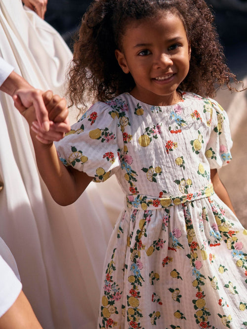 Dsiney Kidz - Boden Cream Vintage Style Sash Dress image 1
