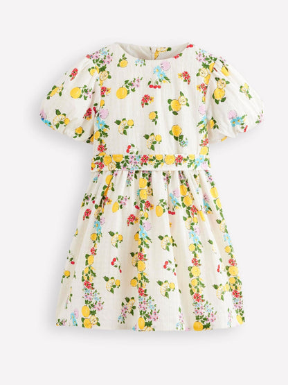 Boden Cream Vintage Style Sash Dress image 2