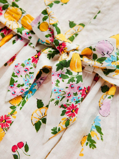 Boden Cream Vintage Style Sash Dress image 4