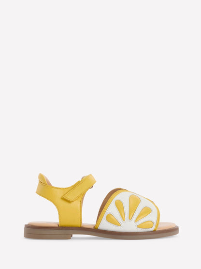 Boden Yellow Fun Leather Sandals image 1