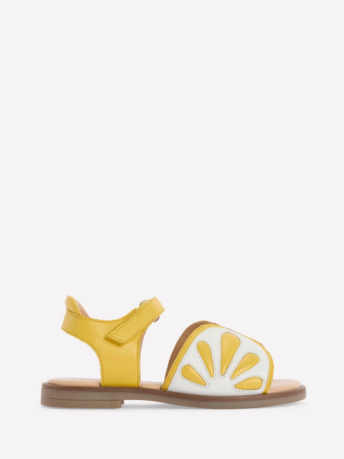 Boden Yellow Fun Leather Sandals image 1