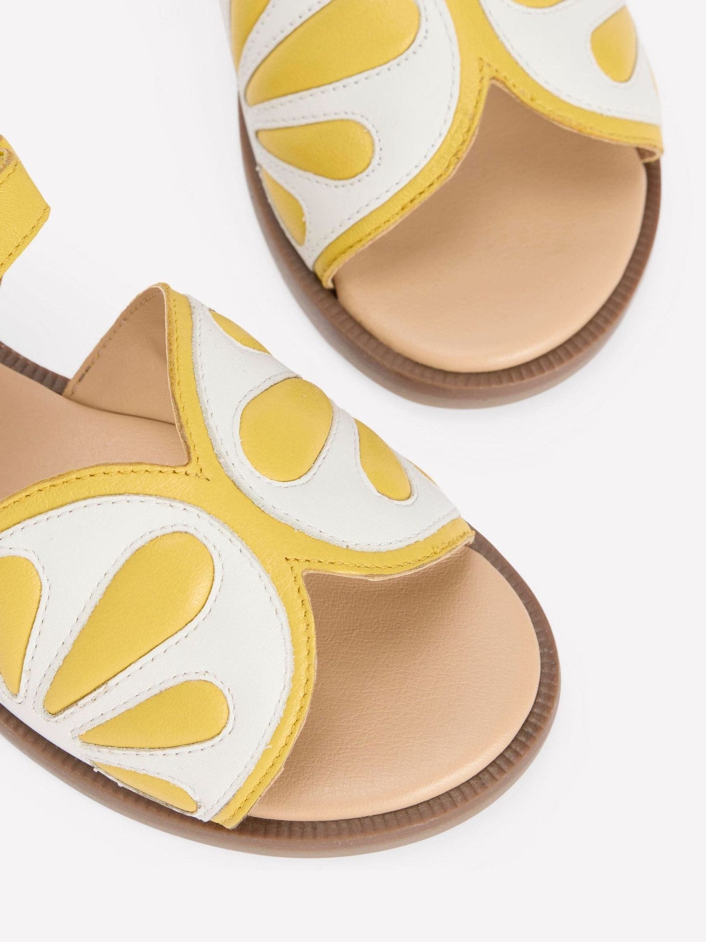 Boden Yellow Fun Leather Sandals image 3