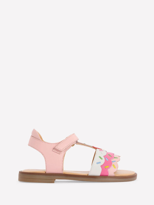 Boden Pink Fun Leather Sandals image 1