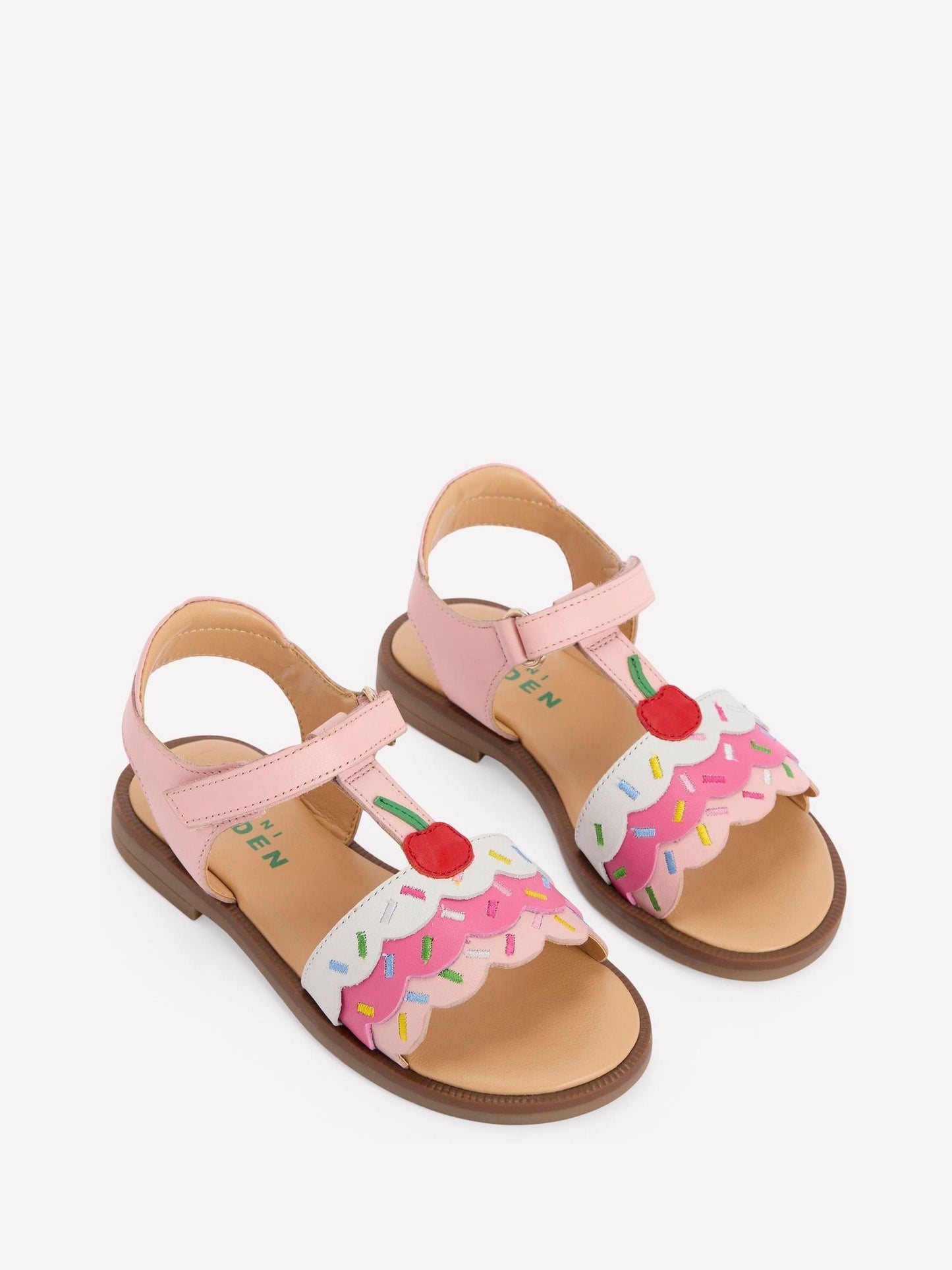 Boden Pink Fun Leather Sandals image 2