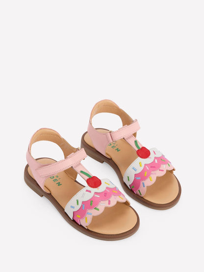 Boden Pink Fun Leather Sandals image 2