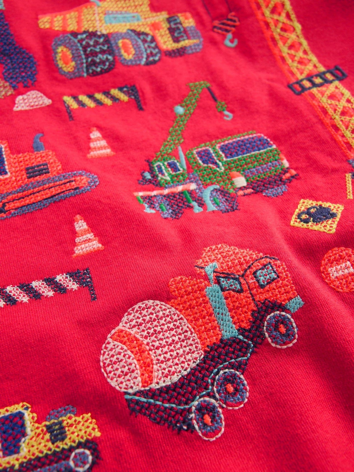 Boden Red Superstitch T-Shirt image 2