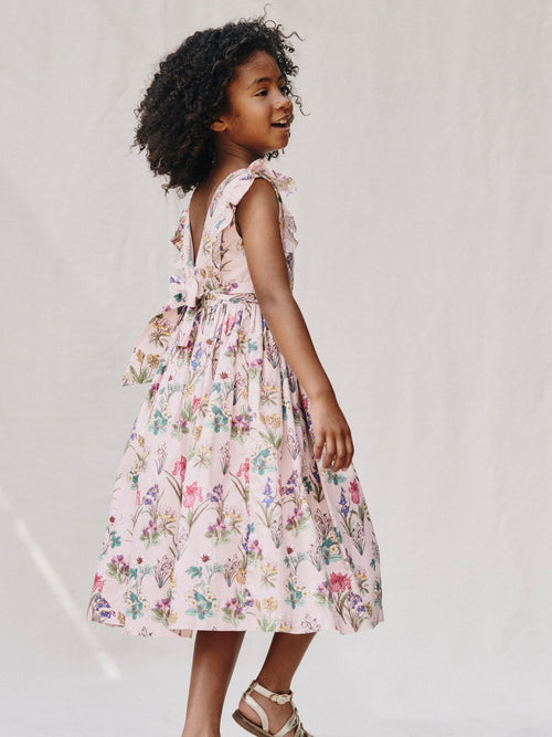 Boden Pink Bow Back Midi Dress image 1