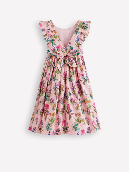 Boden Pink Bow Back Midi Dress image 3