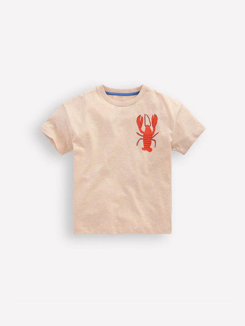 Boden Cream Front & Back Graphic T-Shirt image 1