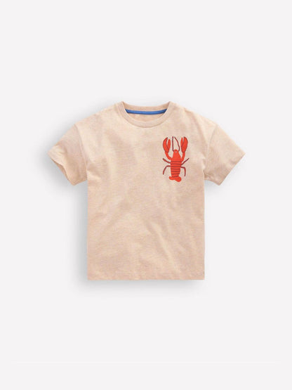 Boden Cream Front & Back Graphic T-Shirt image 1