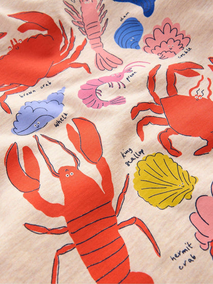 Boden Cream Front & Back Graphic T-Shirt image 3