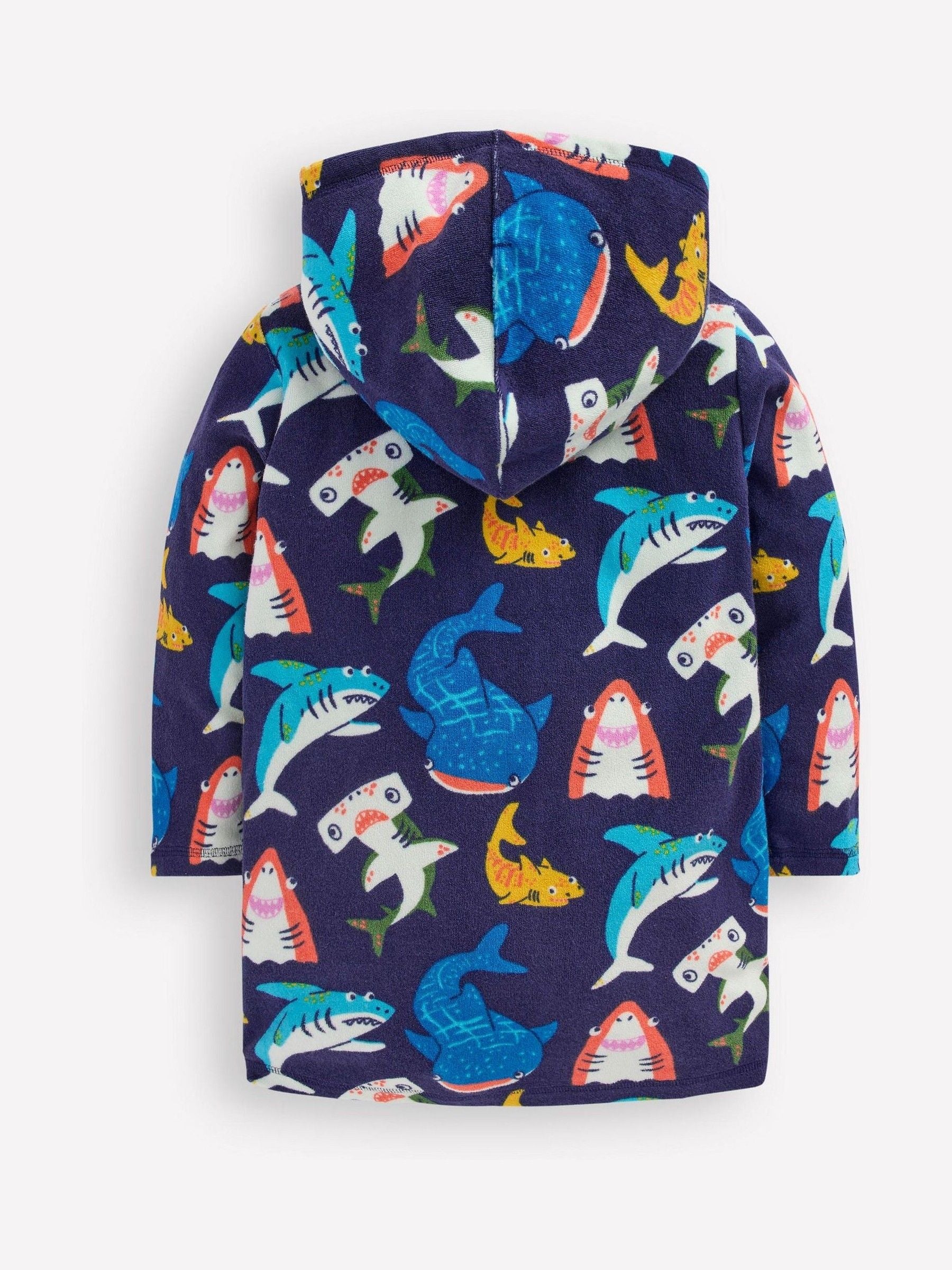 Boden Blue Towelling Zip Up Throw On Cover-Up image 3