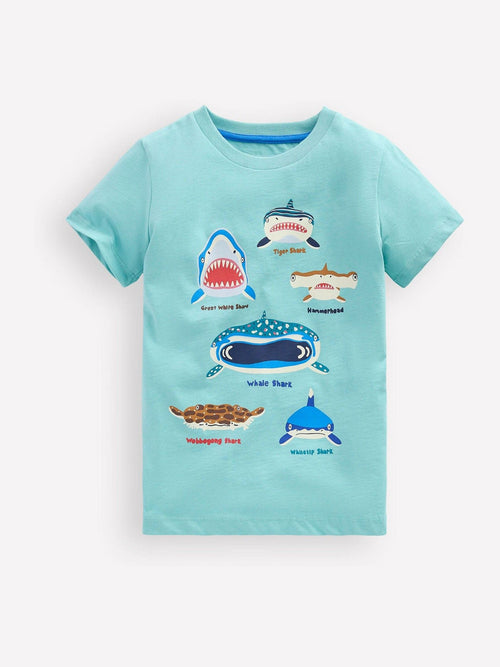 Boden Blue Glow In The Dark T-Shirt image 1
