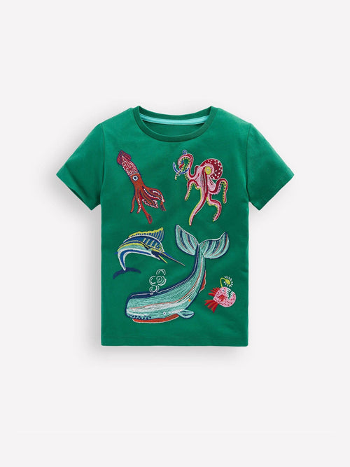 Dsiney Kidz - Boden Green Glow Superstitch T-Shirt image 1