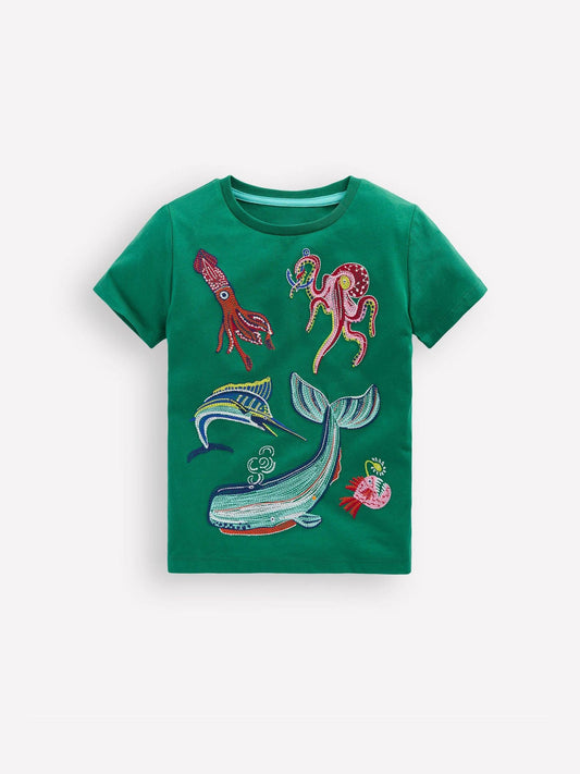 Dsiney Kidz - Boden Green Glow Superstitch T-Shirt image 1
