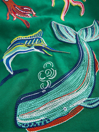 Dsiney Kidz - Boden Green Glow Superstitch T-Shirt image 3