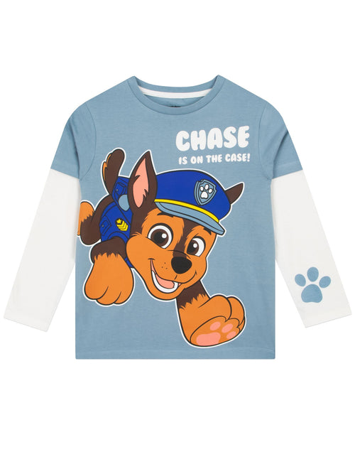 Character Blue PAW Patrol Chase Long Sleeve T-Shirt image 1