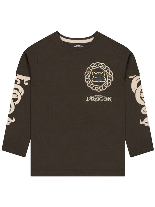 Character Brown How To Train Yor Dragon Long Sleeve T-Shirt image 1