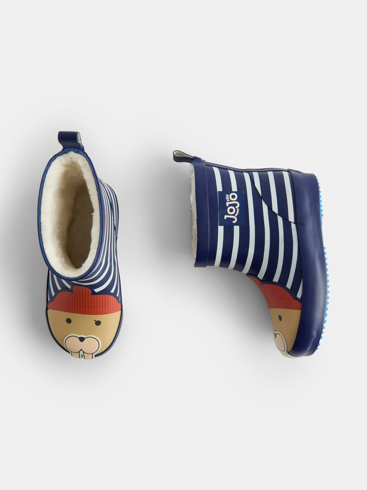 JoJo Maman Bébé Blue Walrus Cosy Lined Ankle Wellies - image 3