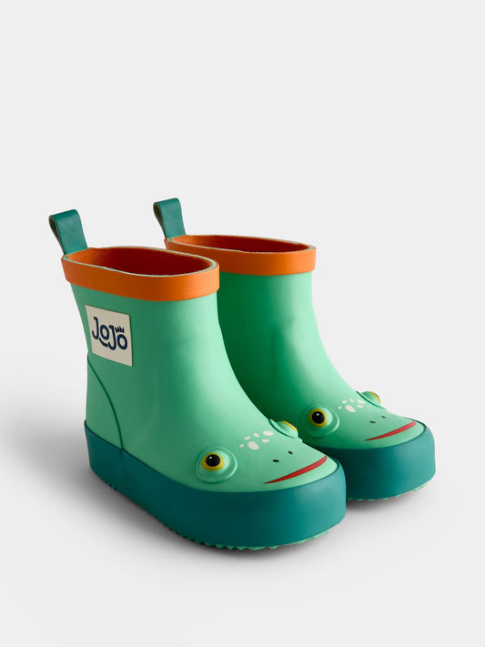 Dsiney Kidz - Jojo Maman Bébé Green Frog Ankle Wellies image 1
