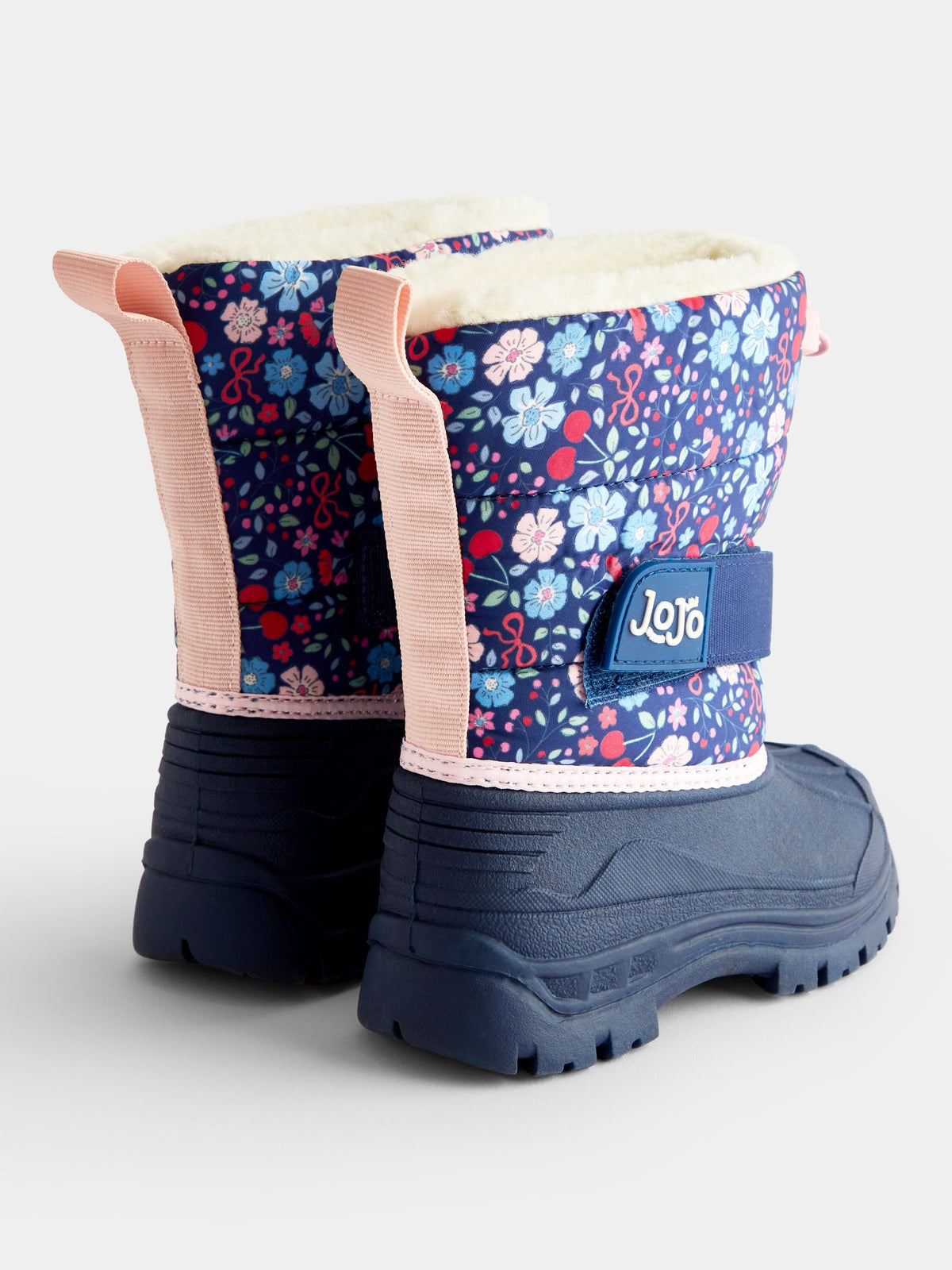 Dsiney Kidz - JoJo Maman Bébé Blue Floral Alpine Snow Boots image 2