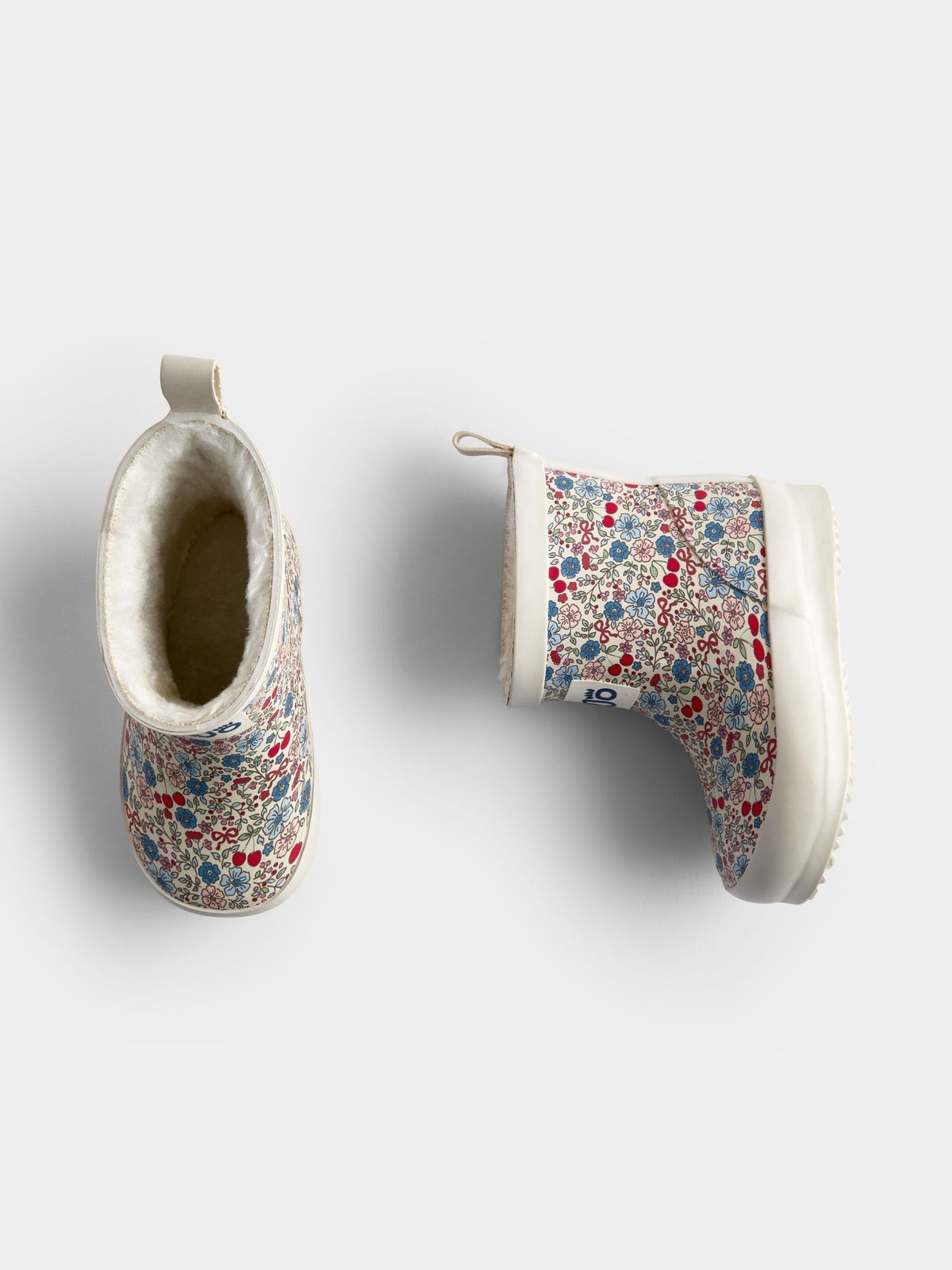 JoJo Maman Bébé Stone Floral Cosy Ankle Wellies - image 4