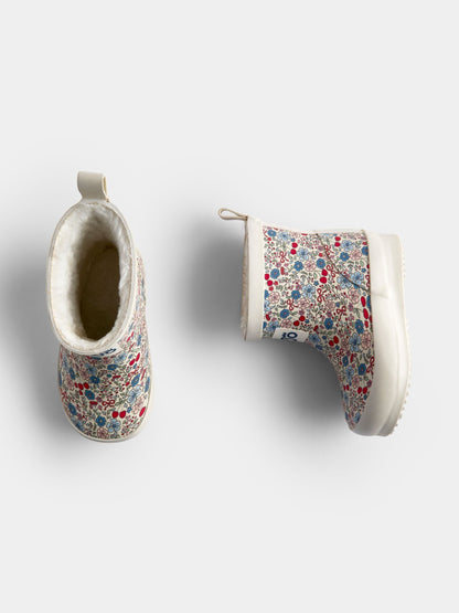 JoJo Maman Bébé Stone Floral Cosy Ankle Wellies - image 4