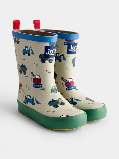 JoJo Maman Bébé Stone Construction Cosy Lined Wellies - image 1