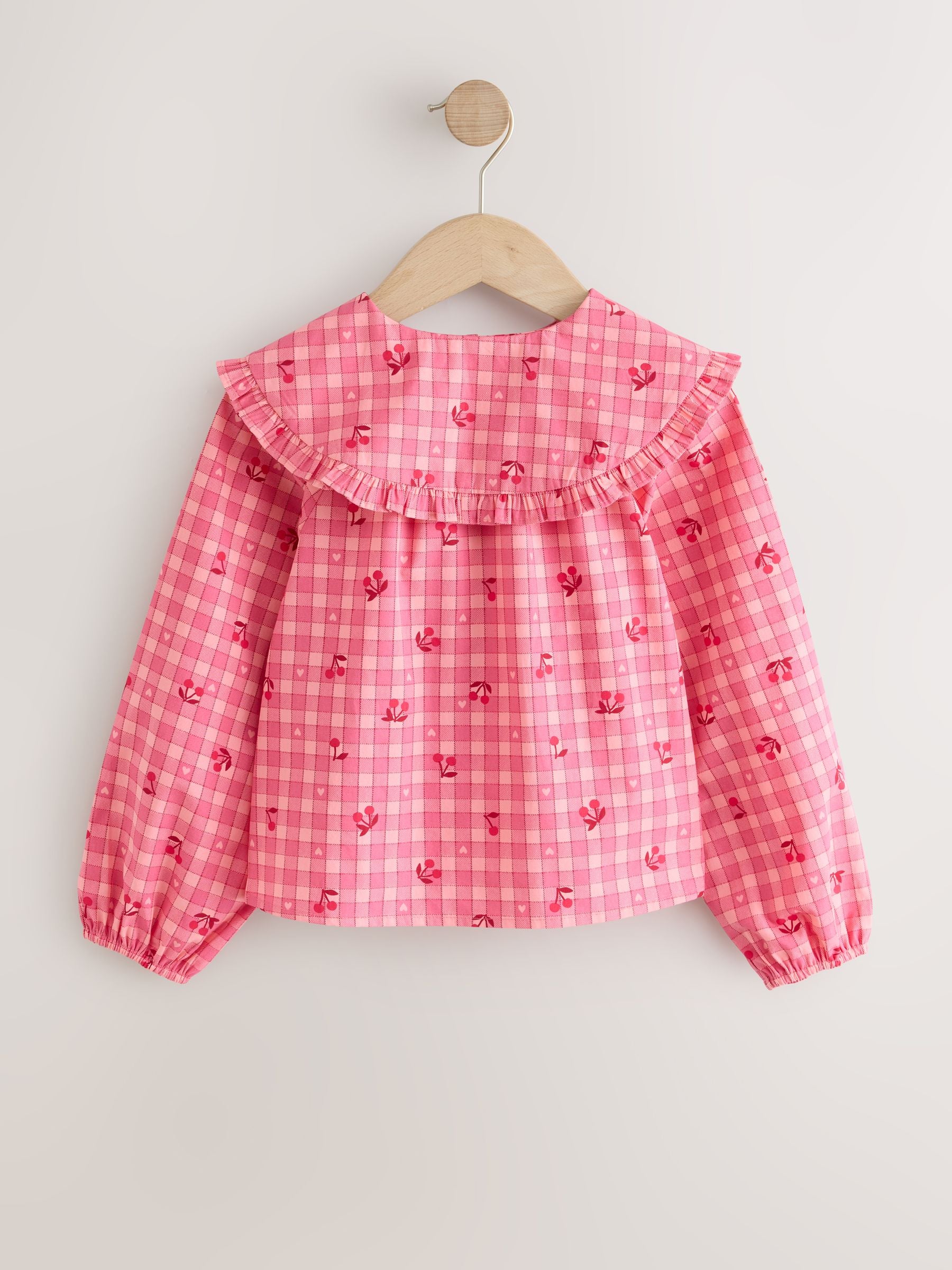 Dsiney Kidz - Pink Gingham Cherry Blouse (3-16yrs) image 4