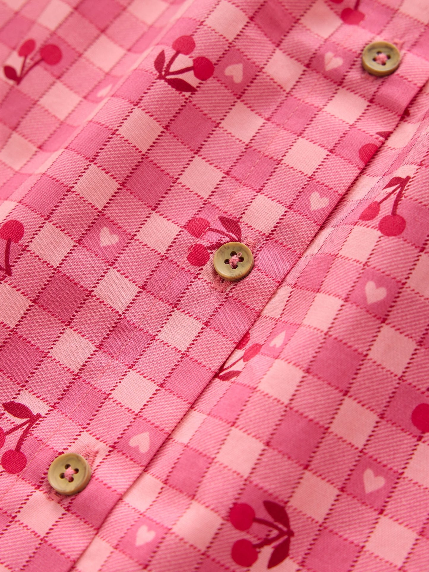Dsiney Kidz - Pink Gingham Cherry Blouse (3-16yrs) image 5