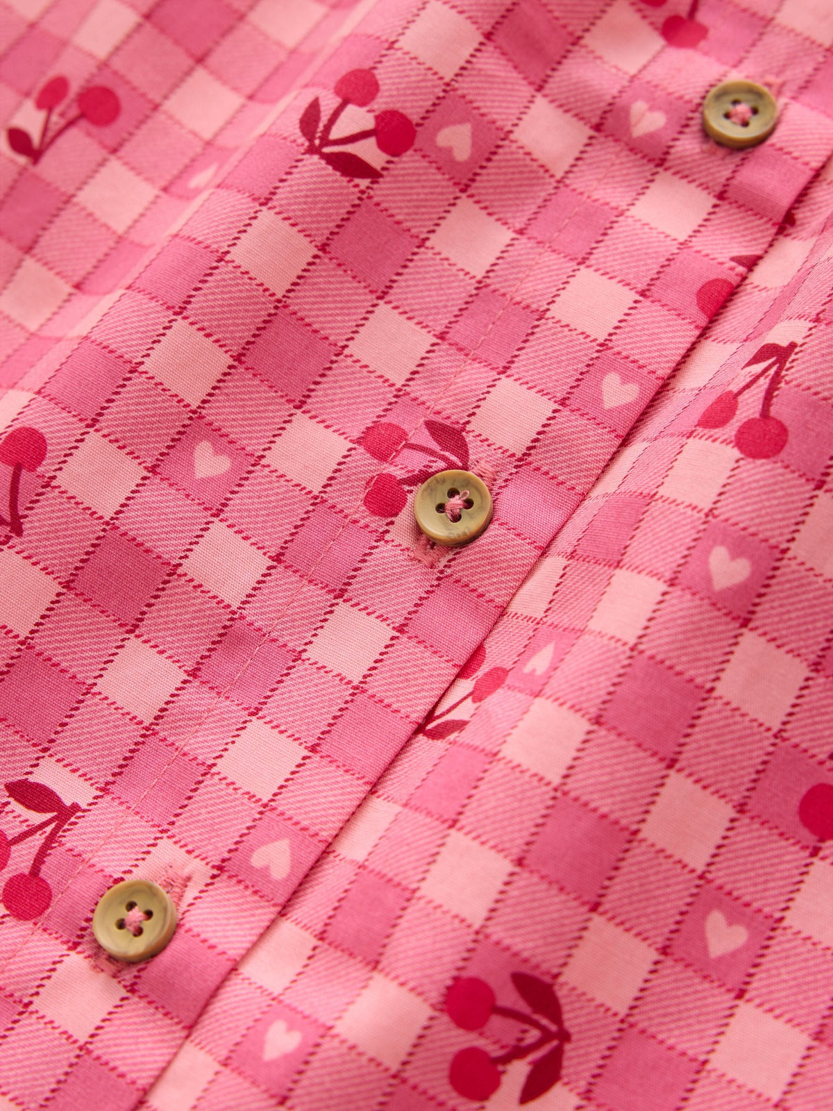 Dsiney Kidz - Pink Gingham Cherry Blouse (3-16yrs) image 5