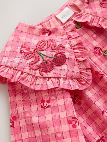 Dsiney Kidz - Pink Gingham Cherry Blouse (3-16yrs) image 6