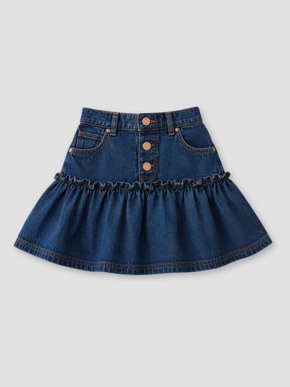 Dsiney Kidz - Angel & Rocket Blue Neomie Denim Scalloped Skirt image 6