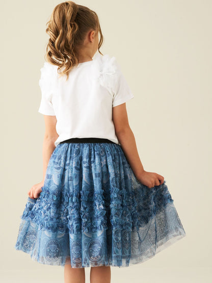 Dsiney Kidz - Angel & Rocket Blue Isabelle Mesh Print Skirt image 2