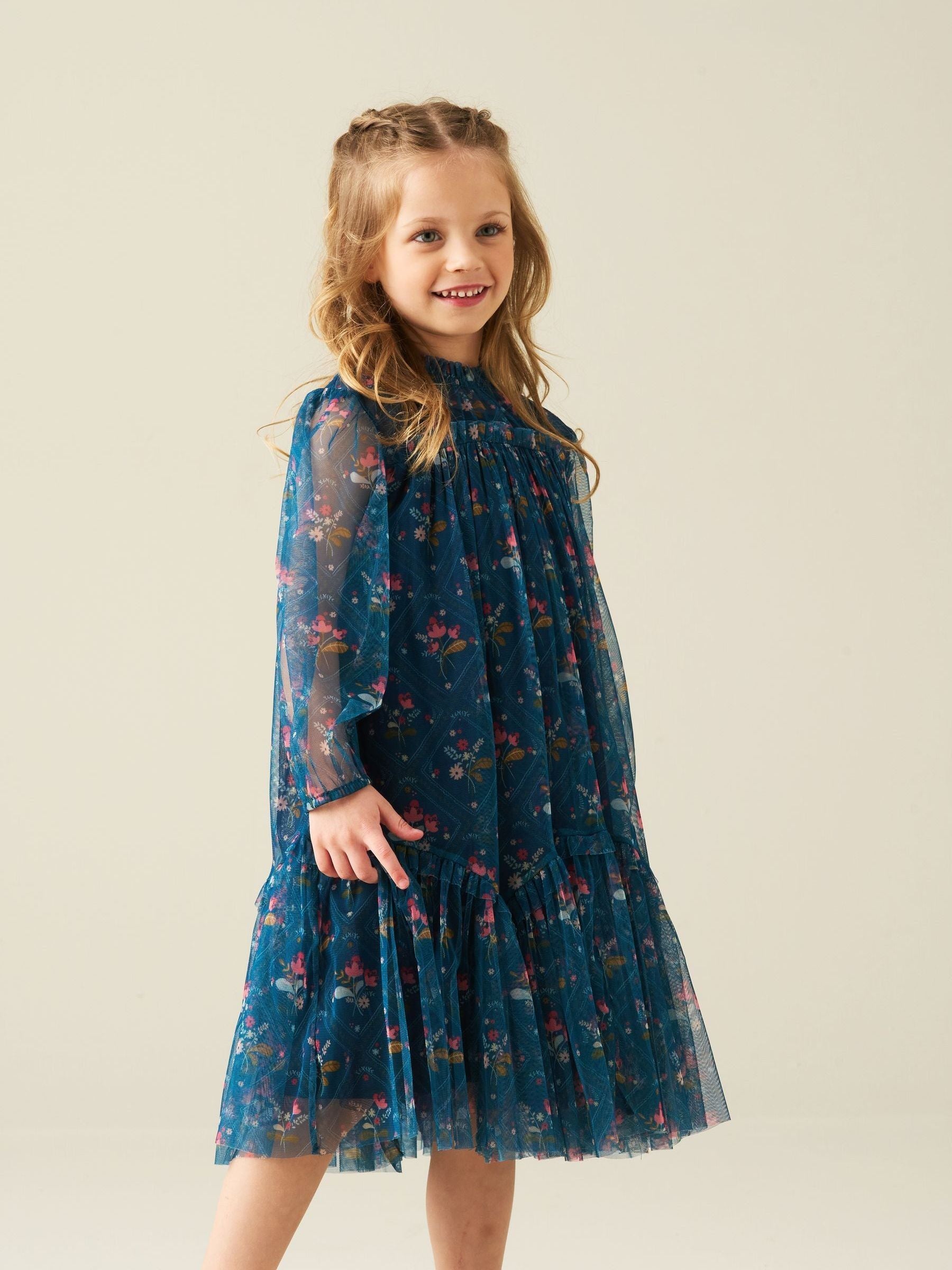 Dsiney Kidz - Angel & Rocket Blue Isadora Mesh Dress image 1