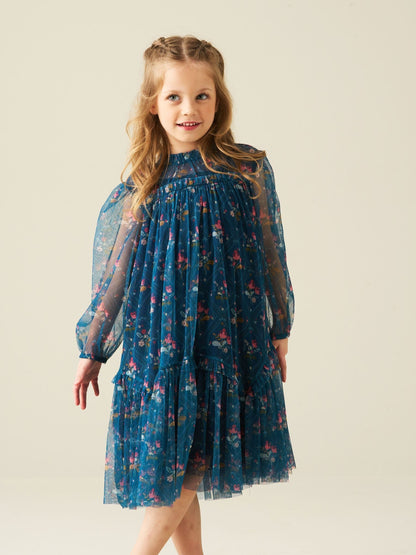 Dsiney Kidz - Angel & Rocket Blue Isadora Mesh Dress image 3