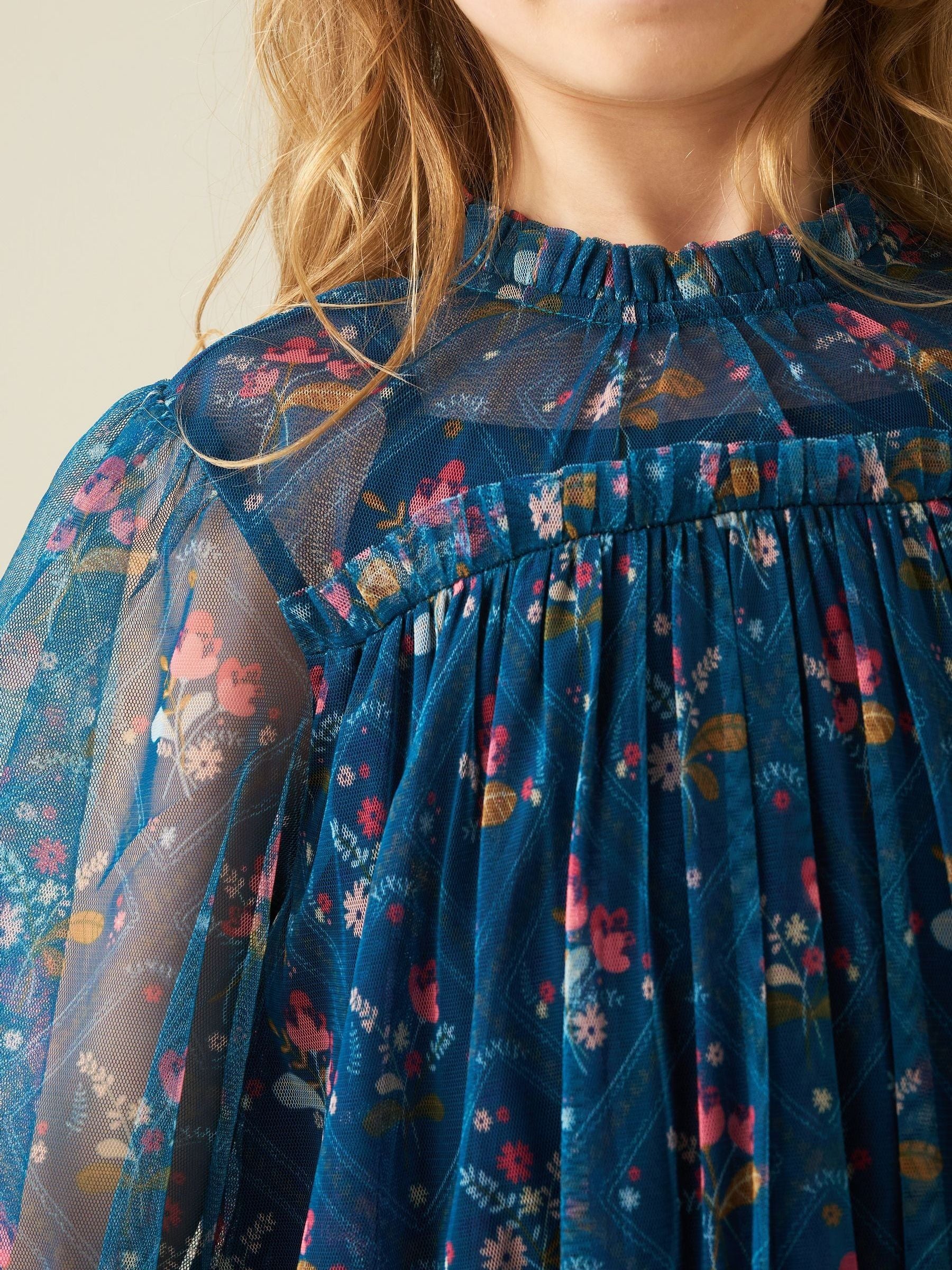 Dsiney Kidz - Angel & Rocket Blue Isadora Mesh Dress image 5