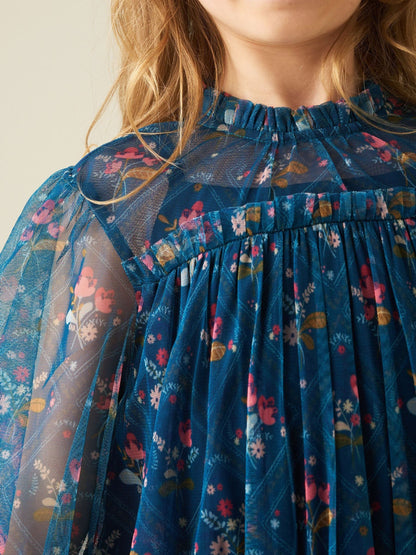 Dsiney Kidz - Angel & Rocket Blue Isadora Mesh Dress image 5