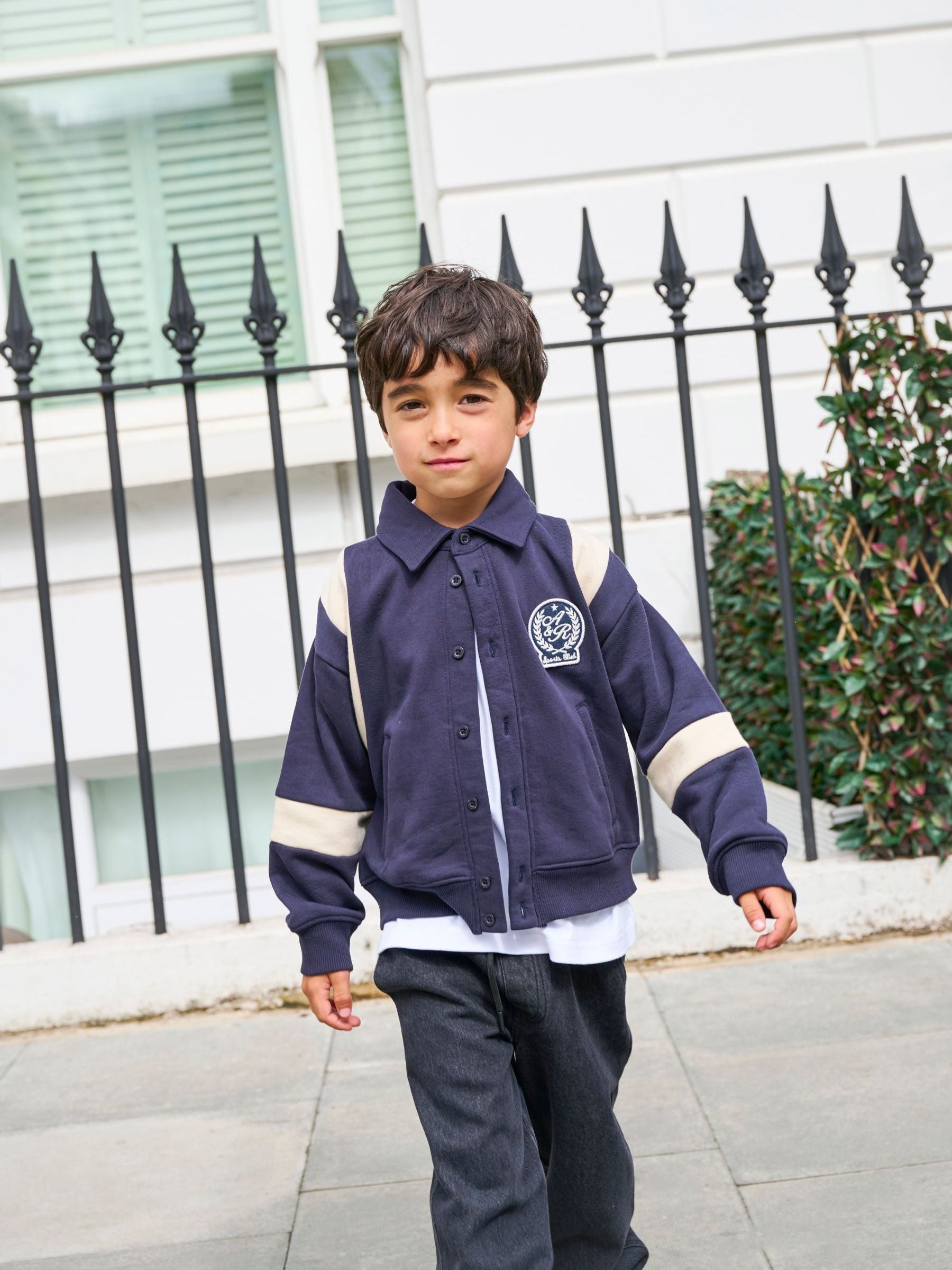 Dsiney Kidz - Angel & Rocket Blue Ace Sweat Varsity Jacket image 1