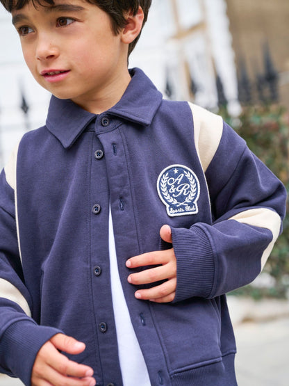 Dsiney Kidz - Angel & Rocket Blue Ace Sweat Varsity Jacket image 2