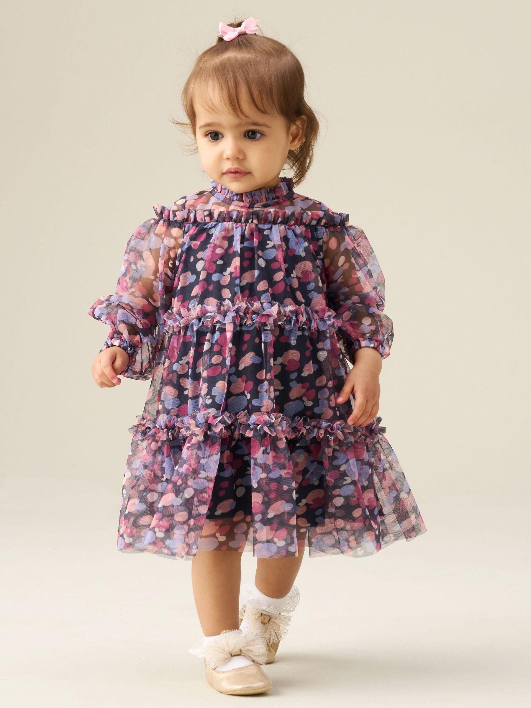 Dsiney Kidz - Angel & Rocket Blue Cara Tiered Mesh Dress image 4