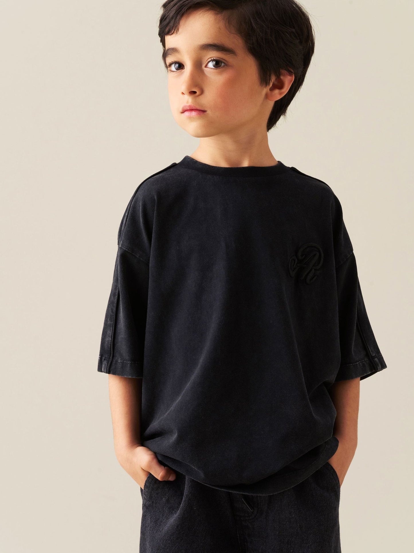 Dsiney Kidz - Angel & Rocket Grey Mylo Acid Washed T-Shirt image 3