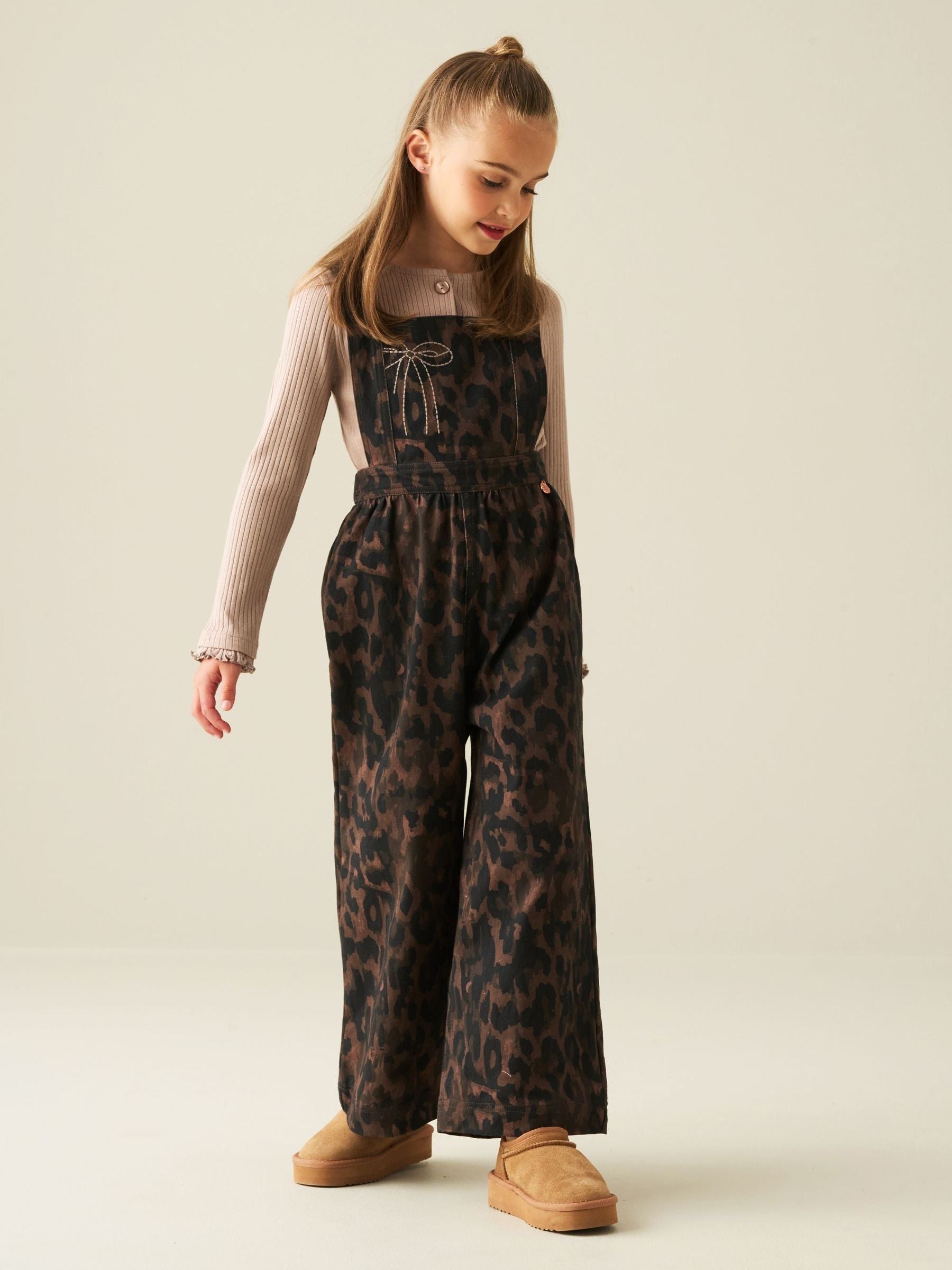 Dsiney Kidz - Angel & Rocket Brown Josie Leopard Dungarees image 7
