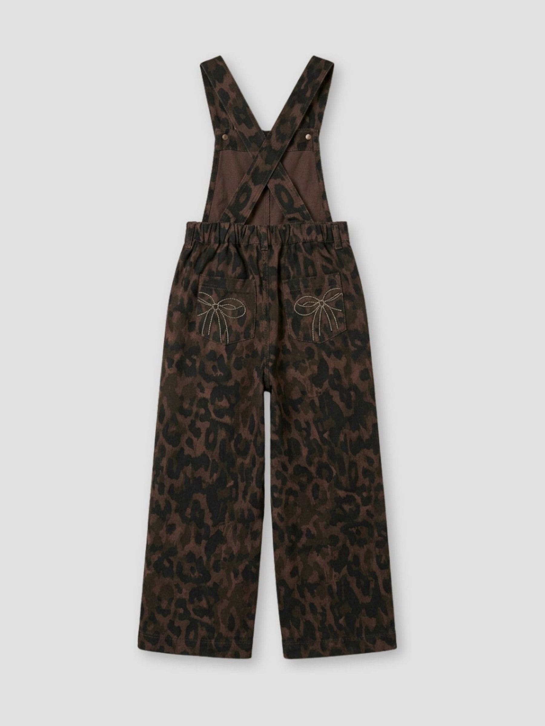 Dsiney Kidz - Angel & Rocket Brown Josie Leopard Dungarees image 9