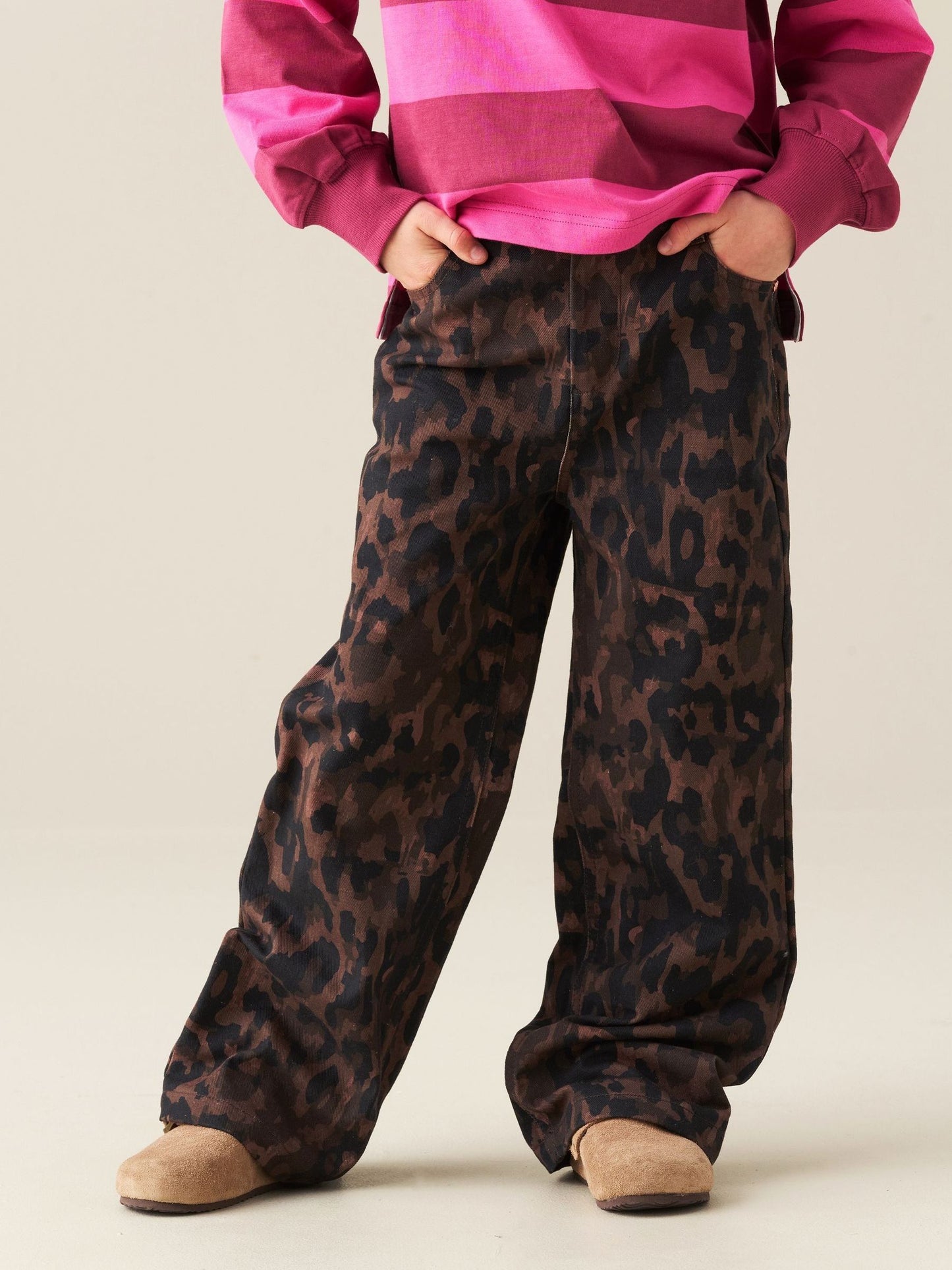Dsiney Kidz - Angel & Rocket Brown Danni Leopard Jeans image 1